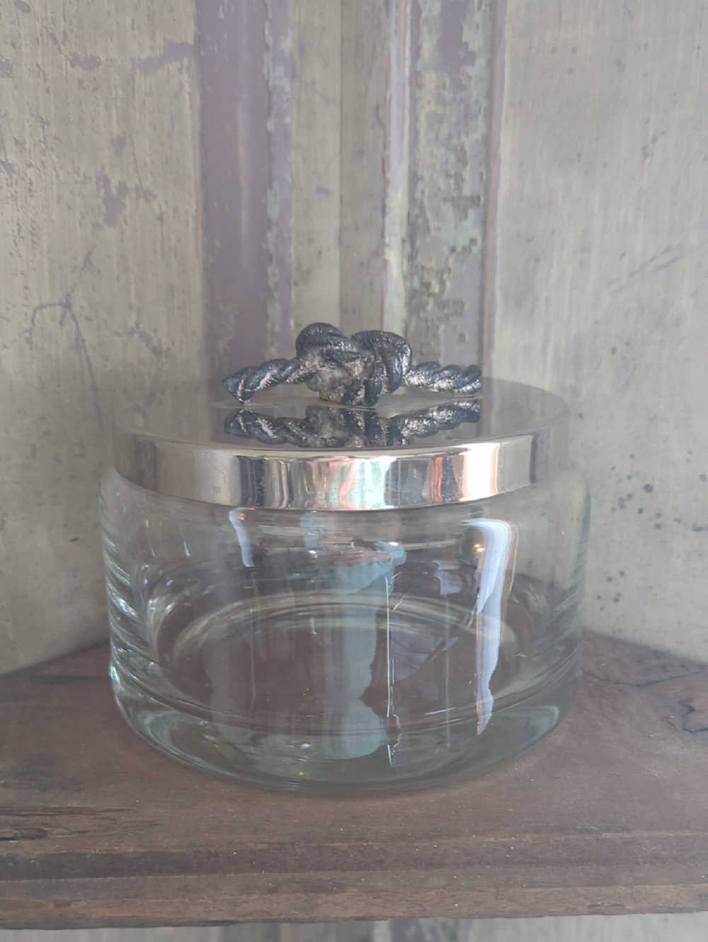 Vintage Freddotherm By Turnwald Glass Ice Bucket With Metal Lid by Hans Turnwald